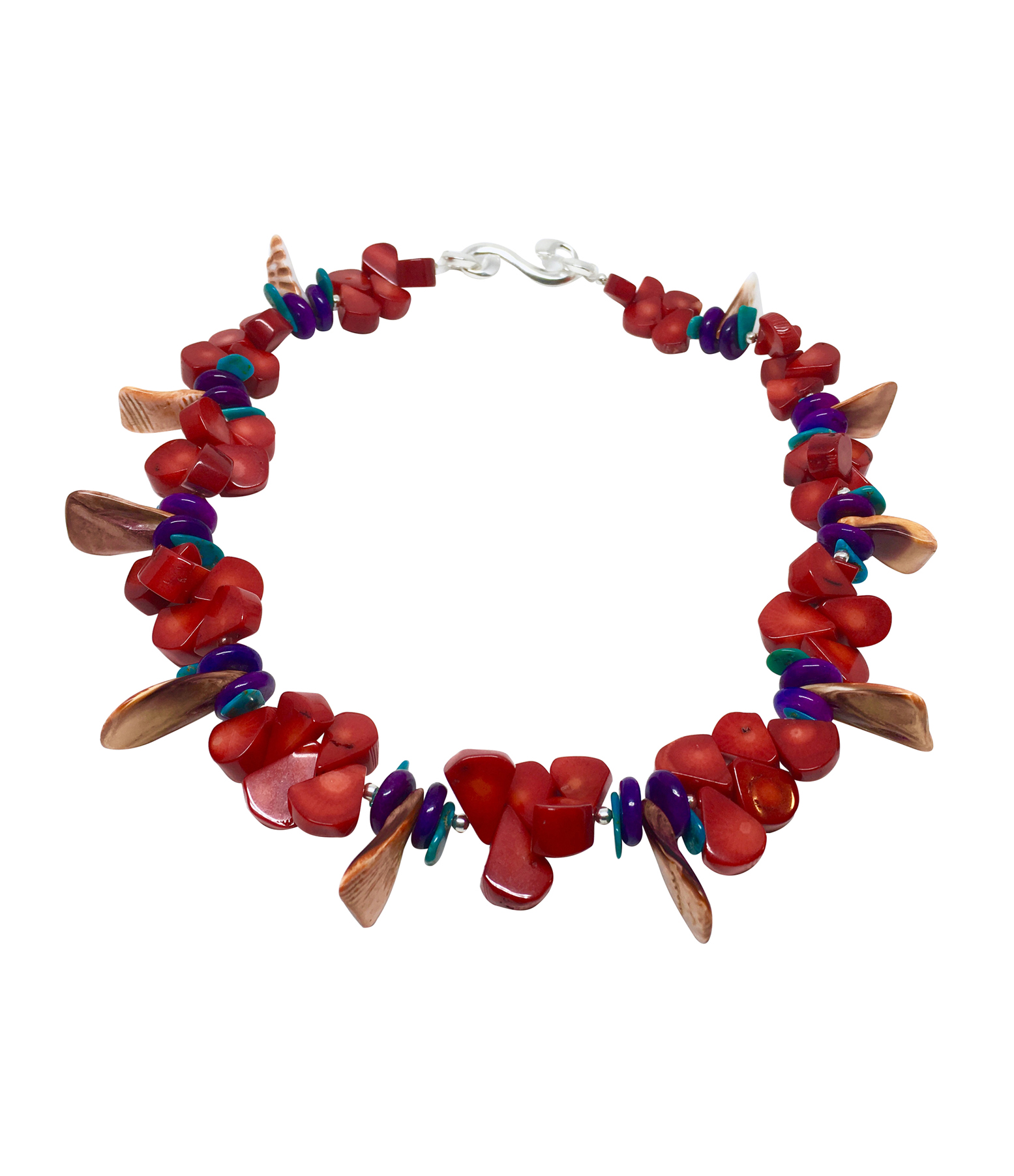 Red Coral and Turquoise Luau Necklace – Zachary Bloom