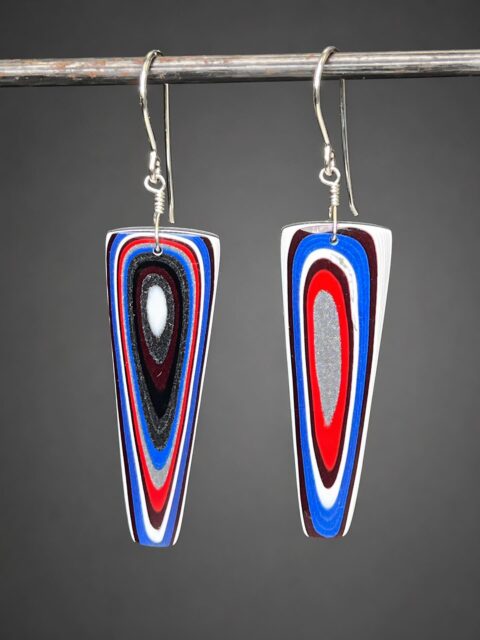 🚘😍🚘 
OH YEAH!!!
These turned out really nice I think. This is a genuine MOPAR FORDITE pair of earrings custom cut into a really nice shape. These are super colorful and very lightweight. Definitely a collector’s pair and part of our American automotive history. 
DM me for details.🥰
#fordite #forditejewelry #forditeearrings #zacharybloomjewelry #lapidaryjewelry
