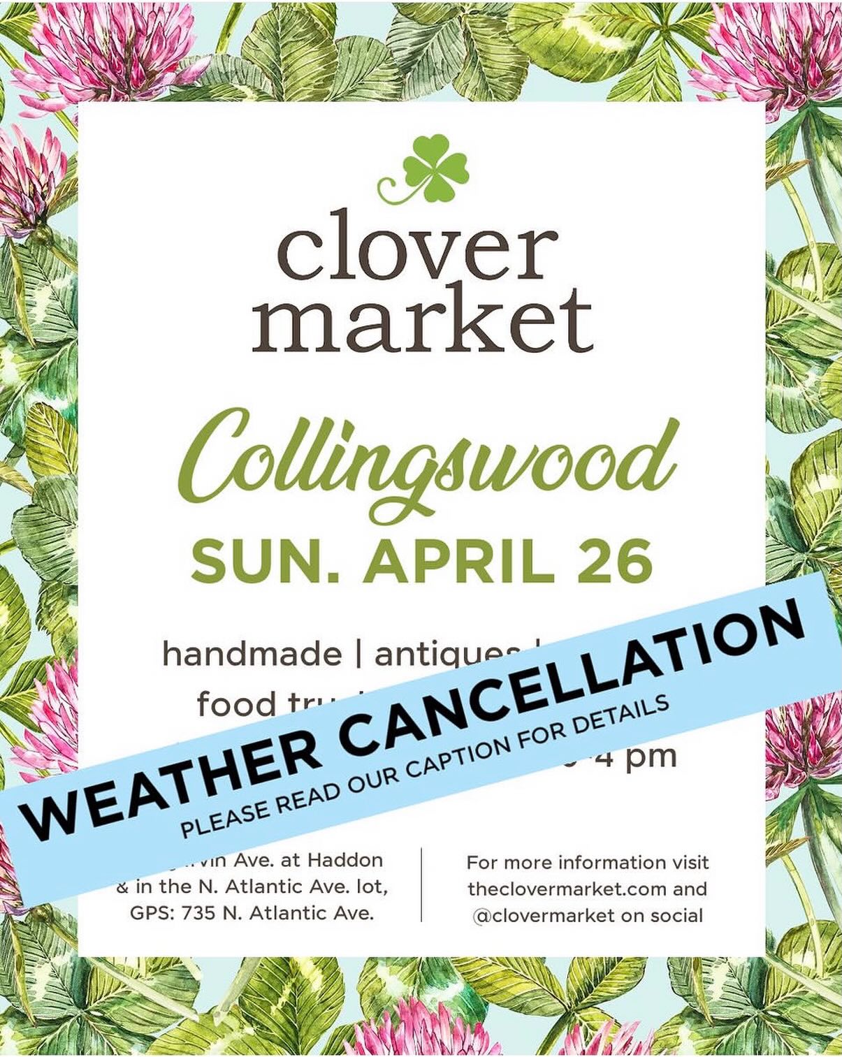 ‼️‼️‼️
Show was cancelled tomorrow!!!
Hope to see you at another show this year.🥰
#collingswoodnj #clovermarketcollingswood #clovermarket #zacharybloom #shopnjlocal