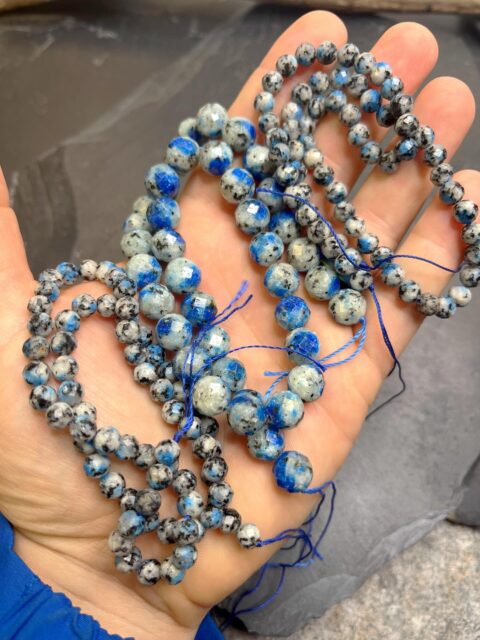 💙🩶💙
LOVE THIS MATERIAL!
These are K2 jasper strands. They are mined in Pakistan in the K2 Mountains. It is a combo of blue azurite with granite. Stay tuned to a very nice bracelet coming soon.😍
#k2jasperjewelry #azuritebracelet #zacharybloomjewelry #braceletstacks #azuritegranite