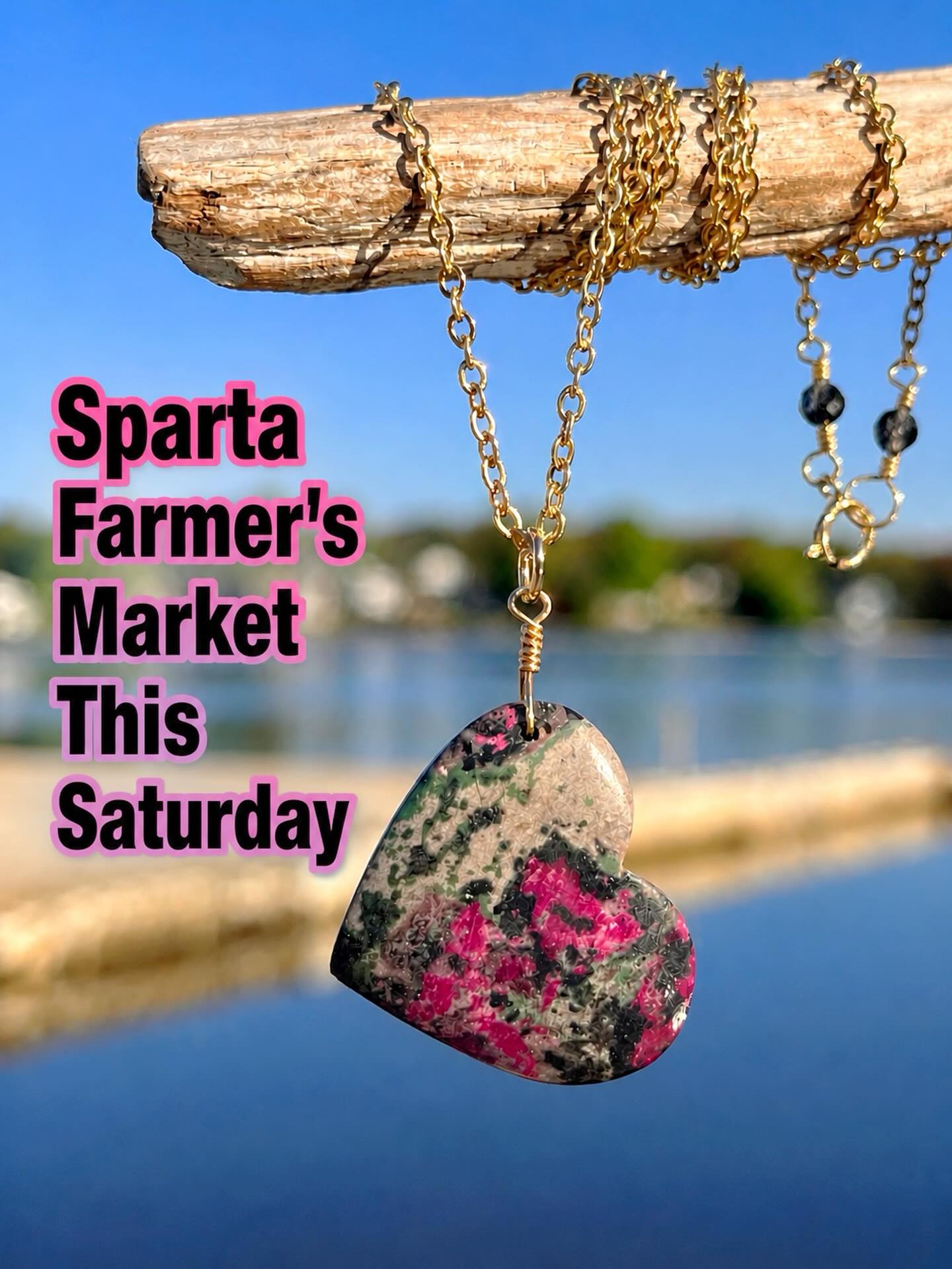 🥰🥰🥰
Just in time for Mother’s Day catch this gorgeous custom cut cobalt calcite heart necklace this Saturday at the Sparta Farmer’s Market from 9-1pm in Sparta, NJ. If you want details on this necklace now, please DM me.😜
#spartafarmersmarket #spartafarmersmarketnj #zacharybloomjewelry #heartnecklace #gemstoneheart