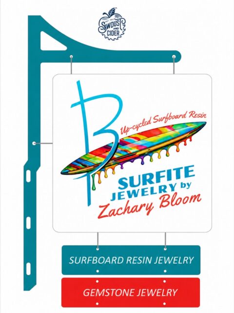 🏄♀️🏄♂️🏄
Super excited about this one! Having a custom laser cut sign made for me which will hang outside my tent so that customers can know what I’m all about as they are walking by. Here is the proof of what my sign will look like. I can’t wait to see the final product. Stay tuned and I’ll be sure to show you once I receive it.😜
Definitely check out Donna over at @sawdustandcider if you’d like a very professional sign for your tent. She’s extremely easy to work with and has tons of examples of the thousands of signs she’s made.
#sawdustandcider #woodsign #customsignage #zacharybloomdesigns #surfite