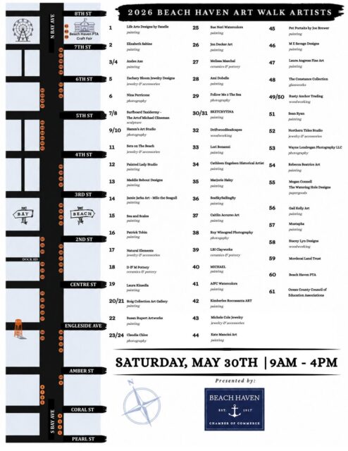 😍😍😍
Super excited for this coming Saturday’s show in Beach Haven on LBI! You don’t want to miss all the talent that will be lined up all along Bay Avenue from Pearl Street to 8th Street. I’ll be at the corner of Coral Street set-up right in front of the surf shop called South End Surf ‘N Paddle. Hope to see ya there!😜
#beachhavenartwalk #beachhavennj #zacharybloomjewelry #surfite #surfitejewelry