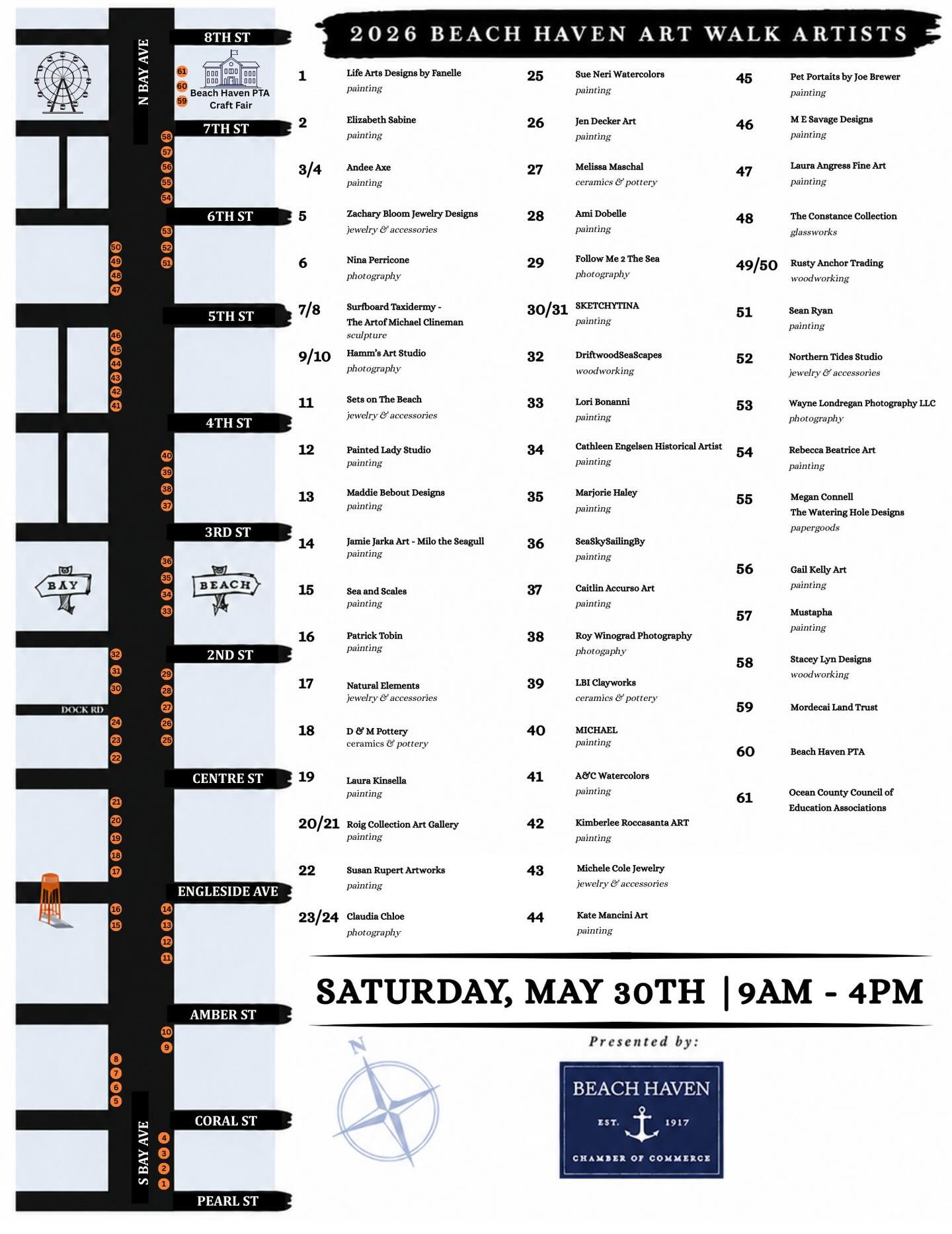 😍😍😍
Super excited for this coming Saturday’s show in Beach Haven on LBI! You don’t want to miss all the talent that will be lined up all along Bay Avenue from Pearl Street to 8th Street. I’ll be at the corner of Coral Street set-up right in front of the surf shop called South End Surf ‘N Paddle. Hope to see ya there!😜
#beachhavenartwalk #beachhavennj #zacharybloomjewelry #surfite #surfitejewelry