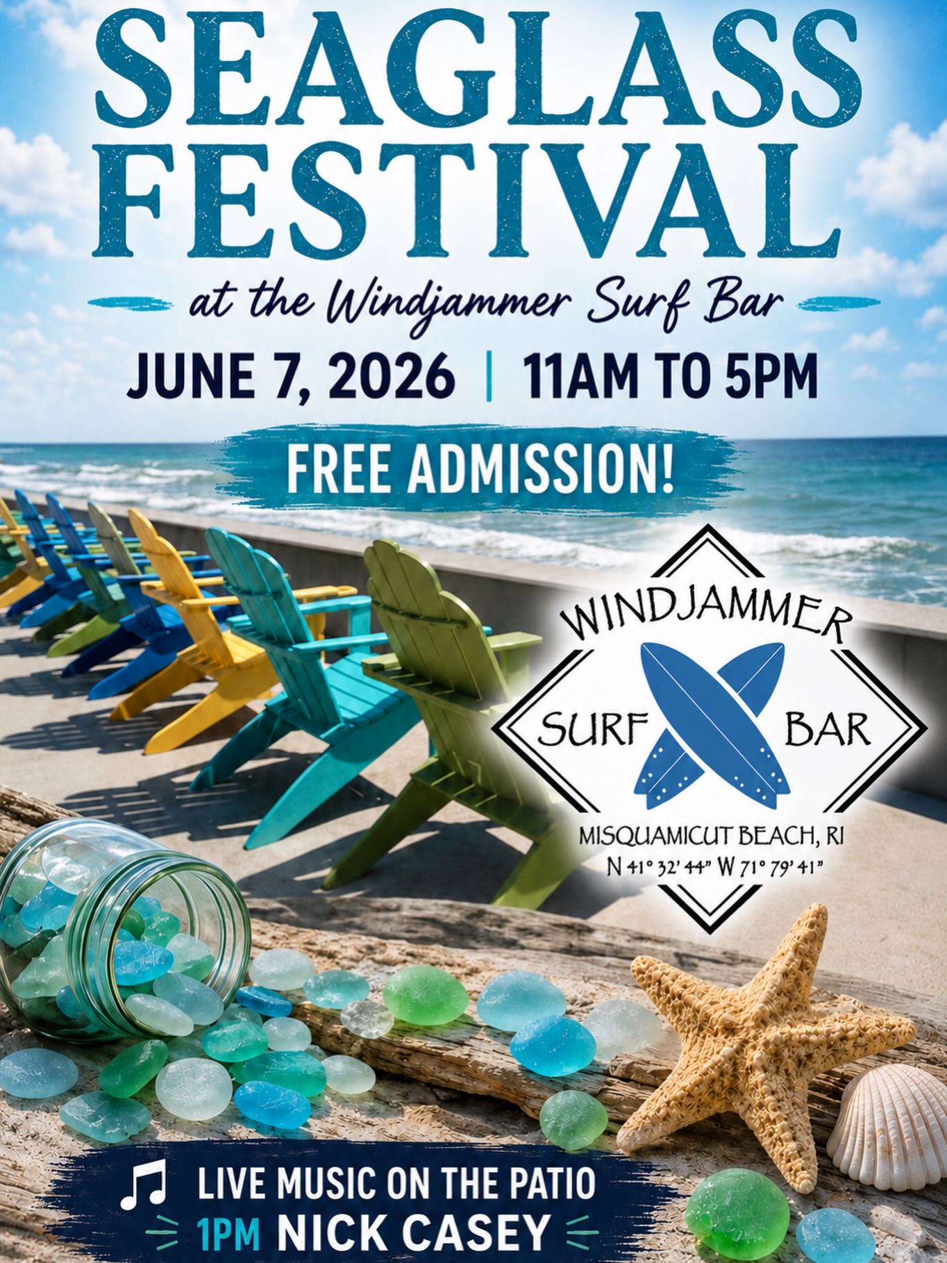 πββοΈππββοΈ
This Sunday catch me in Westerly, RI at the Windjammer Surf Bar for a wonderful Sea Glass Festival. Hours are 11-5pm rain or shine. I love this show because my space is right in front of their patio which overlooks the beach where tons of surfers ride waves all day long. The show is in their Mariner Room so whatever the weather is itβs no problem! Come see all the talented artisans showcasing their sea glass themed work.π
#windjammersurfbar #westerlyri #seaglassfestival #zacharybloomjewelry #surfite