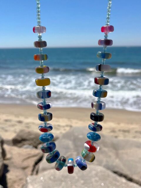 πββοΈπββοΈπ
SURFITE & blue topaz necklace. This is one very special piece.π
#surfite #surfitenecklace #surfitebeads #zacharybloomjewelry #bluetopazjewelry