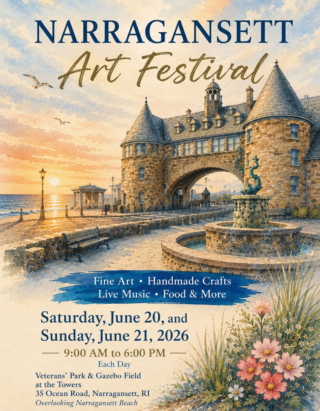 ‼️‼️‼️
NEW SHOW ALERT!
I am so excited to be participating in this amazing show this weekend. I was invited to exhibit at the 43rd Annual Narragansett Art Festival this coming Saturday & Sunday in Rhode Island put on by the Rotary Club of Wakefield. This show takes place at Veteran’s Park & Gazebo Field at the iconic Towers overlooking Narragansett Beach. If you live in Rhode Island this show is a must see with extremely talented artists.😍
#narragansettri #narragansettbeach #rhodeislandartist #zacharybloomjewelry #surfite