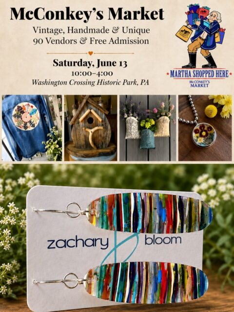 โผ๏ธโผ๏ธโผ๏ธ
New show alert in PA! Very excited to be a part of McConkeyโs Market on Saturday. This will be my first time exhibiting with them and from what Iโve heard from many of my artisan friends, itโs a really fantastic show with tons of talent. If you are near the Washington Crossing area, definitely come check this show out. I am in space 90. Swipe to see the show map.
๐
#mcconkeysmarket #washingtoncrossingpark #zacharybloomjewelry #upcycledjewelry #surfite