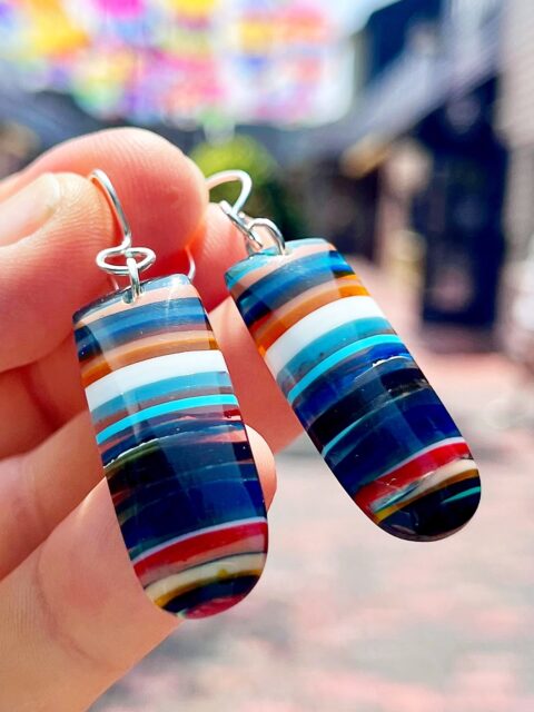 ‼️‼️‼️ 
Catch these beautiful hand-shaped SURFITE earrings this Thursday from 4-8pm at the South Kingstown Town Beach for their Summer Concert Series in Matunuck, RI. Hope to see you Thursday.😍
#fieldofartisans #matunuckri #zacharybloomjewelry #surfite #surfiteearrings
