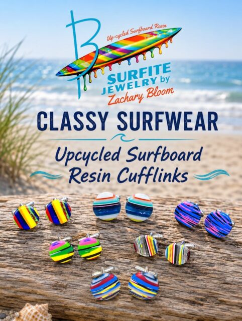 ππββοΈπββοΈ
Now thatβs some classy surf-wear!
Catch all these hand-shaped SURFITE cufflinks out in Montauk this weekend!π
Headed all the way out past the Hamptons this weekend to my favorite event of the year the Montauk Art Show! This show is filled with over 70 extremely talented painters, photographers, sculptors, jewelers, etc. It takes place right in the center of town on the Montauk Green just a few blocks away from one of the most beautiful beaches on the East Coast. Hours for the show are Friday 12-6pm, Saturday 10-6pm, and Sunday 10-5pm. Hope to see you on the tip of Long Island this weekend! DM me if you have any questions.π₯°
#montaukart #montaukartshow #zacharybloomjewelry #surfite #surfitependant