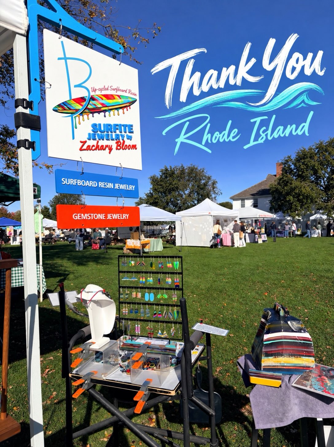 ππββοΈπββοΈ
WHEWβ¦all finished up and now time for a very long drive home! Thankfully this was a successful trip up to Rhode Island. Grateful to have a good audiobook to take me home.π
#rhodeislandartist #windjammersurfbar #surfite #surfitejewelry #caseyfarmmarket