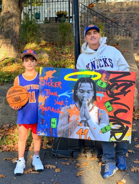 π§‘ππ
NBA NY KNICKS SEASON STARTS TONIGHT! Canβt wait to see Number 11 start cookinβ once again. My son and I are absolutely ecstaticβ¦
Orange & Blue skies all the wayβ¦
Shout out to Jason Skeldon for this incredible BRUNSON βSICKER THAN YOUR AVERAGEβ canvas wrap I got last season to commemorate the KNICKS winning the championship. LETβS GO KNICKS!!!π
#nyknicks #jasonskeldon #jalenbrunson #sickerthanyouraverage #zacharybloomdesigns
